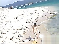 Beach then seethru top