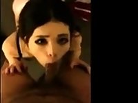 Chinese little whore sucking