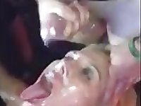 A music concert turns into a cum load concert
