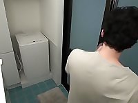Horny Japanese chick in Best Shower, HD JAV video