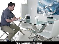 FamilyStrokes - Stepsis Sucks Off Her Big Dick Stepbrother