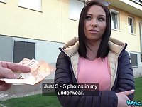 Young Alysa Gap's hot ass glazed with cum after she fucks for cash
