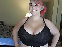 BBW Model Posing With Different Bras