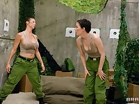 Horny Lesbian MILFs Alexis Fawx and Olive Glass lick each other