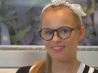 Solo blonde darling enjoys while fingering herself - Jillian Janson