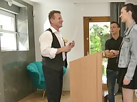 George Uhl and Alisa Horakova are fucking on the floor