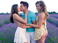 Rich guide fuck big tits cuties on plantation