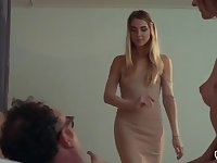 Sugar father shares 2 sisters in couch nails both teenagers