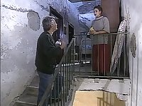 Big-Chested Italian cougars drain jizz from immense spears in antique porno video