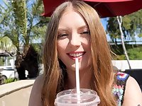 Zoey Zimmer enjoys while giving her boyfriend a blowjob - POV