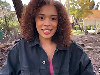 Small tits Latina Willow Ryder gives a blowjob and rides in the car