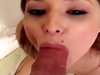 Kayla Marie - pov homemade blowjob and hardcore - pierced clitoris
