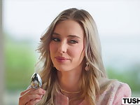 Anal-curious Hottie Haley and Hubby Play with Toys
