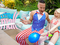 Cecelia Taylor & Danny Mountain in Patriotic Pussy Pounding - ExxxtraSmall