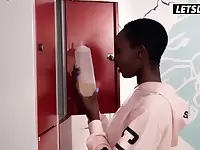 Ebony Babe Dirty Interracial Fuck with Stranger