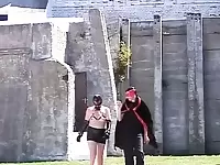 German whore sucks dick after kinky BDSM Action