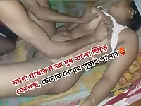 Bangladeshi Village Couple Hardcore Sex - Face Fuck, Doggy Style, Missionary - HD Hindi Audio