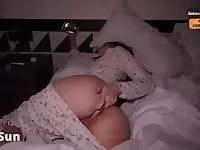 Hot Brunette gets Orgasm from Her Favorite Porn