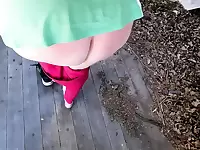 Bouncy Tits Slapped & Punished - Outdoor Public Humiliation & Domination
